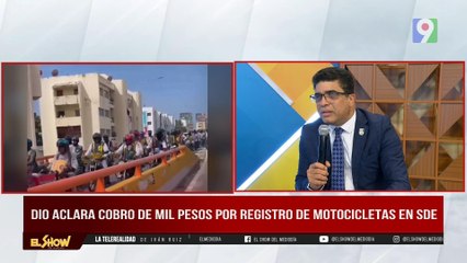 Dío Astacio aclara cobro de plaza a motoristas | El Show del Mediodía