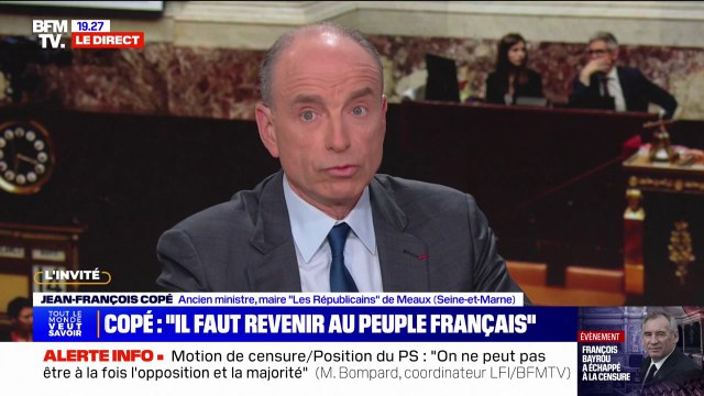 Réforme des retraites: On rouvre la boîte de Pandore , estime Jean-François Copé, ancien ministre et maire LR de Meaux