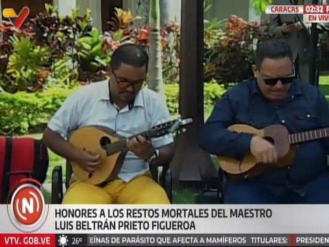 Trasladan los restos mortales del maestro Luis Beltrán Prieto Figueroa al Panteón Nacional