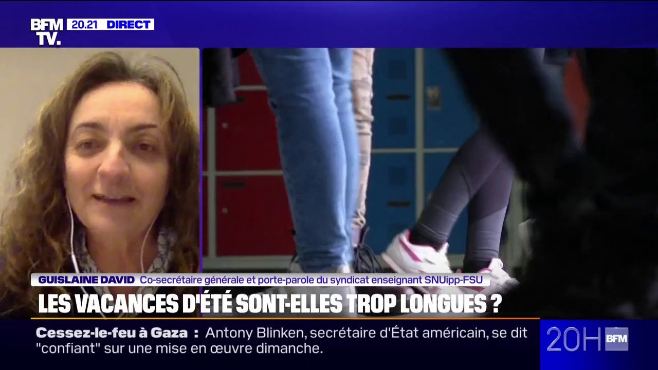 "Si on avait quatre semaines, ce serait pareil": Guislaine David (SNUipp-FSU) réagit aux propos d'Élisabeth Borne sur la durée des vacances d'été