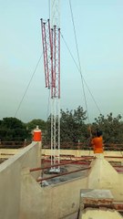 Gay Mast Tri Pol Tower Installation