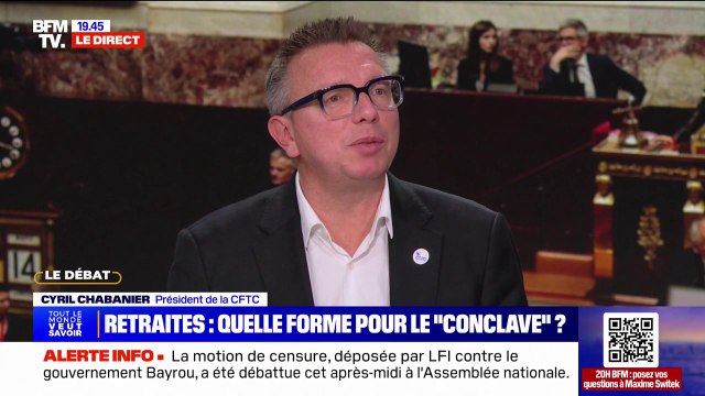 Négociations sur la réforme des retraites: On ne part pas à armes égales , estime Cyril Chabanier, président de la CFTC