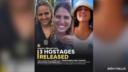 Rilasciate da Hamas 3 israeliane, l'Idf: "Sono a casa"