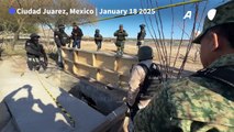 Images inside tunnel discovered under Mexico-US border