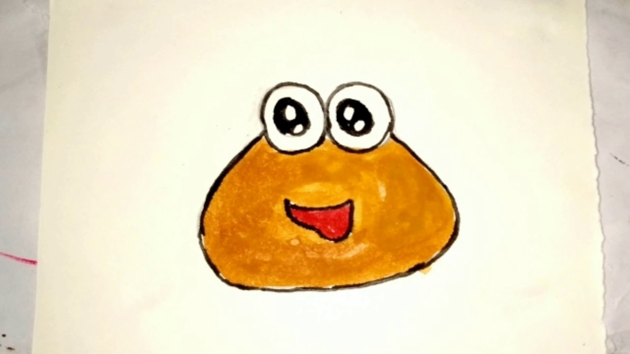How to draw Pou