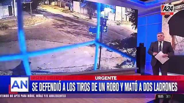 A24.com - 🚨UN POLICÍA MATÓ A DOS LADRONES QUE QUISIERON ROBARLE Se defendió a los tiros de un