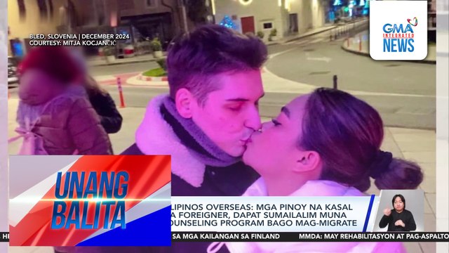 Commission on Filipinos Overseas – Mga Pinoy na kasal o engaged sa mga foreigner, dapat sumailalim muna sa guidance at counseling program bago mag-migrate | Unang Balita