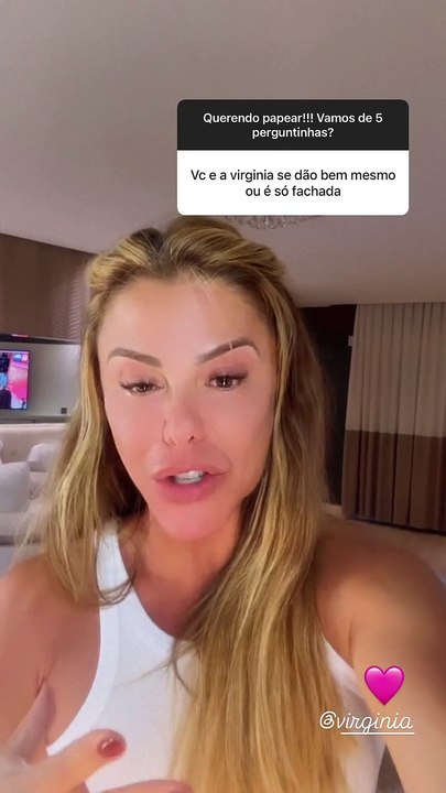 Poliana Rocha é sincera ao responder questionamento de fã sobre Virginia; veja