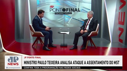 Ministro Paulo Teixeira analisa ataque a assentamento do MST | JP PONTO FINAL - 18/01/2025