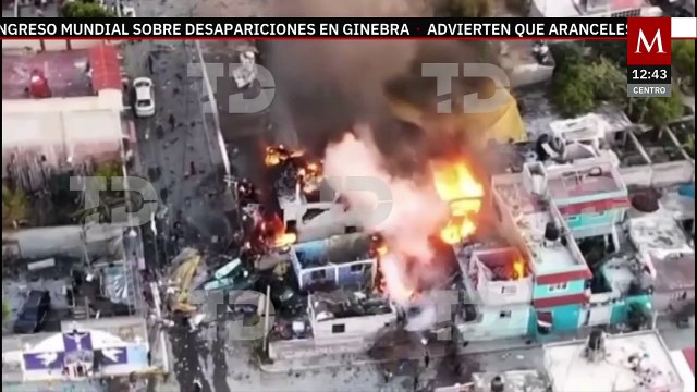 Así fue la explosión en un taller clandestino de pirotecnia en Chimalhuacán