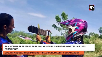 San Vicente se prepara para inaugurar el calendario de trillas 2025 en Misiones