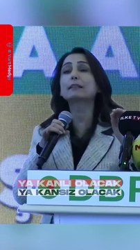 Tülay Hatimoğulları'ndan Tehdit; Barış Olmazsa Her Yer Gazzer Olacak #gündem #imralı #haberler #dem #gazze