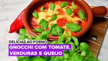 Delícias ao Forno: Gnocchi com tomate e queijo