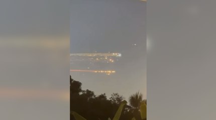 Así se observaron los fragmentos de la nave espacial de Starship en el país