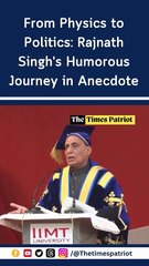 From Physics to Politics: Rajnath Singh's Humorous Journey in Anecdote