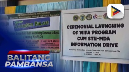‘Oplan Goodbye Bulate' at WIFA Supplementation Program, inilunsad ng DOH at DepEd sa isang paaralan sa Zamboanga City