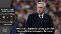 Pre-match whistles from fans a 'fair warning' for Real Madrid - Ancelotti