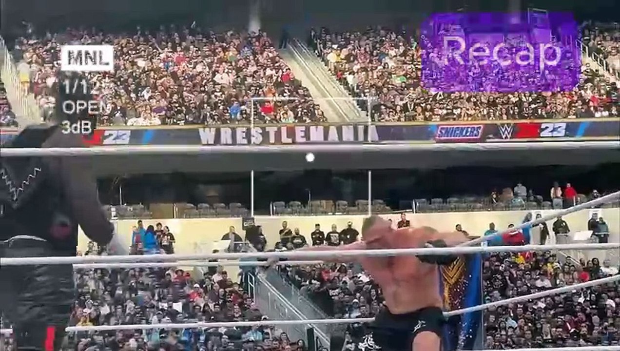 Brock Lesnar vs Omus Full Match Highlight | WWE Wrestlemania Highlight