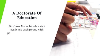 A Brief Introduction About Dr. Omar Marar