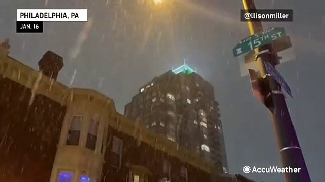 Wintry weather sweeps across the Northeast