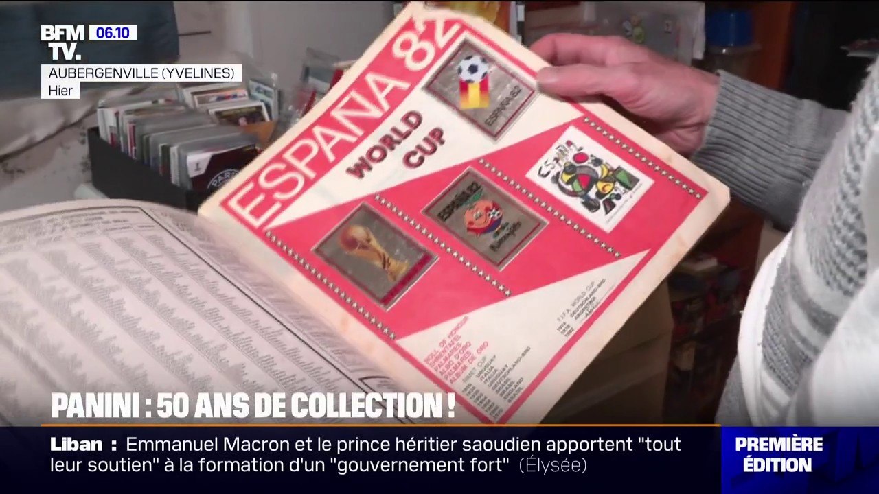 "J'ai commencé jeune": Rodolphe Puaud collectionne les vignettes Panini depuis plus de 40 ans