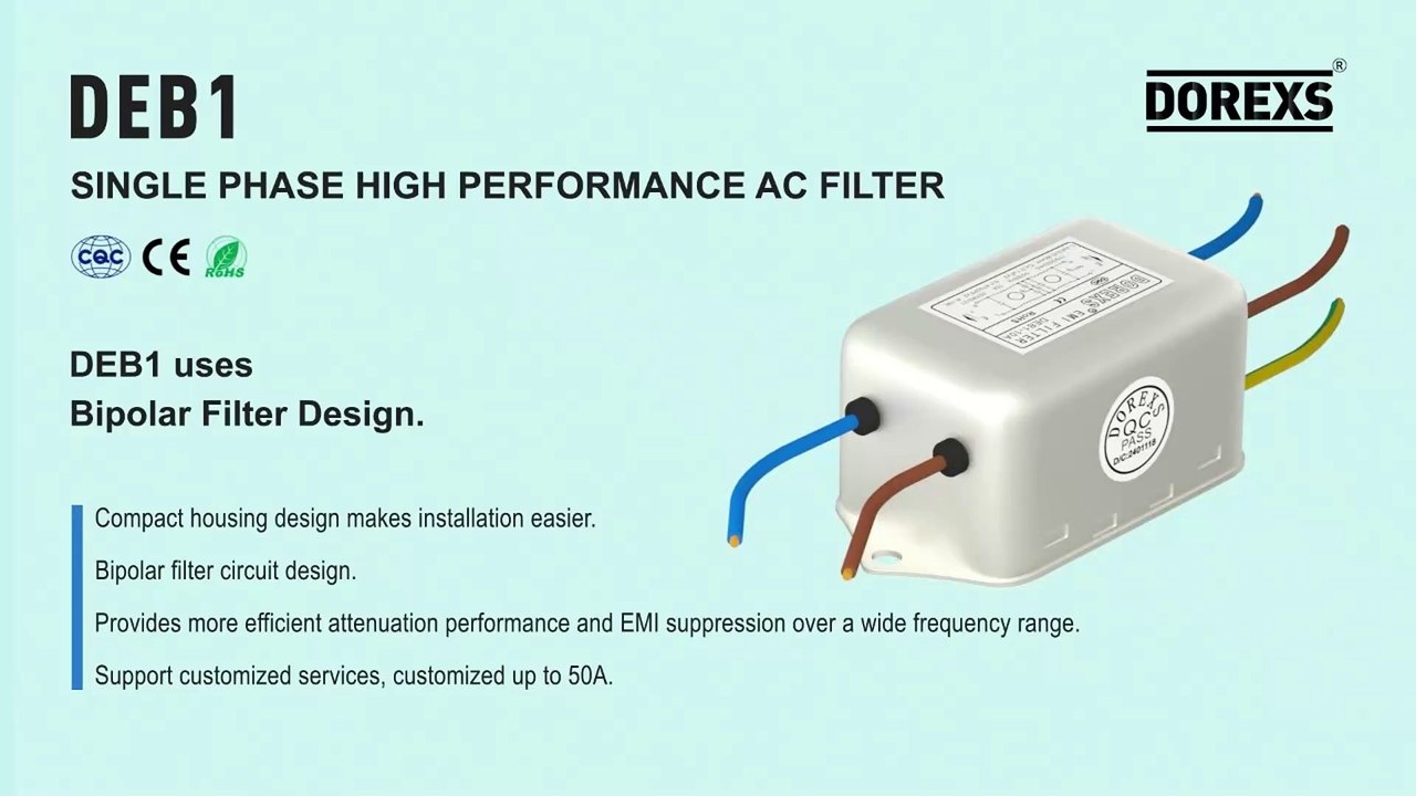 DEB1 AC Power EMI Filter