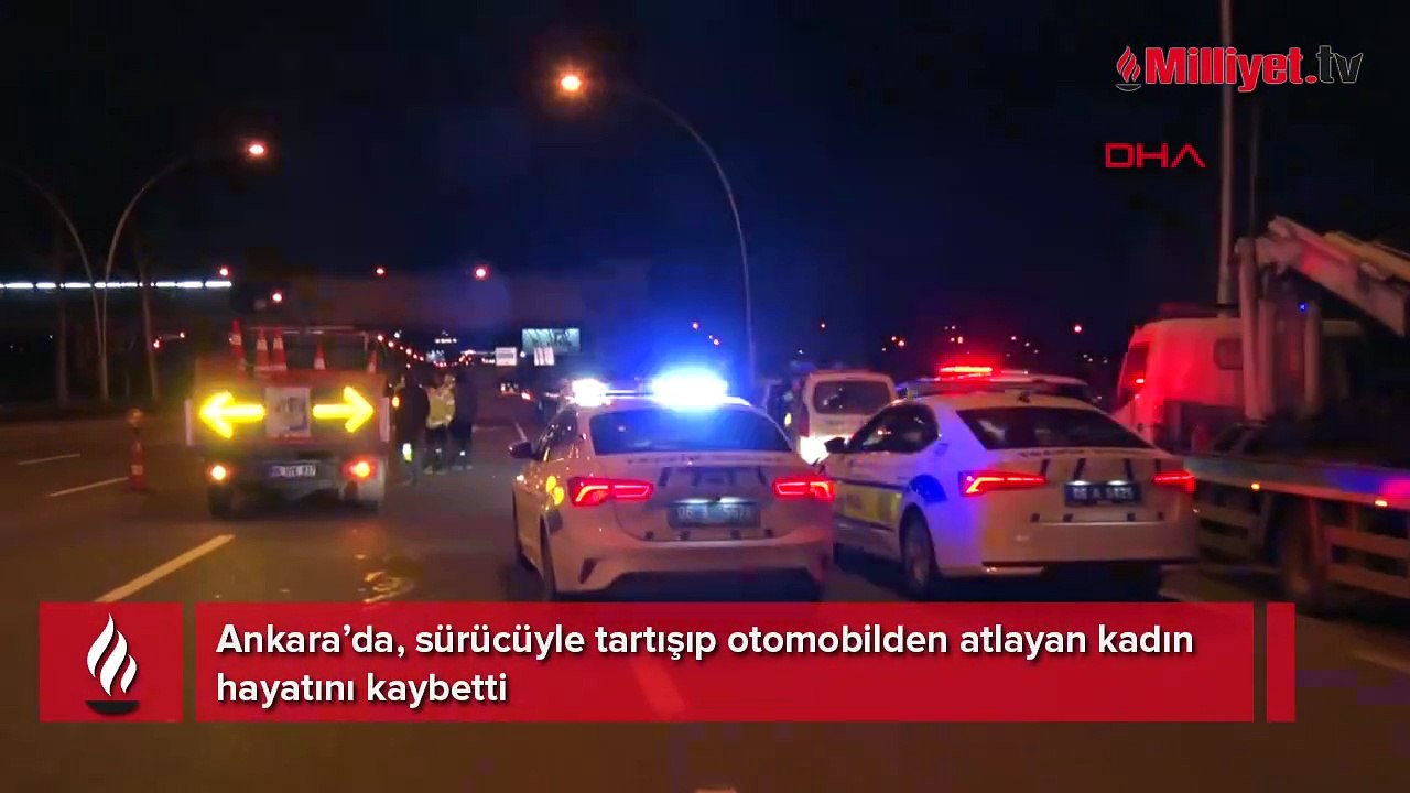 Ankara'da feci ölüm! Araçtan atladı, başka araç çarptı