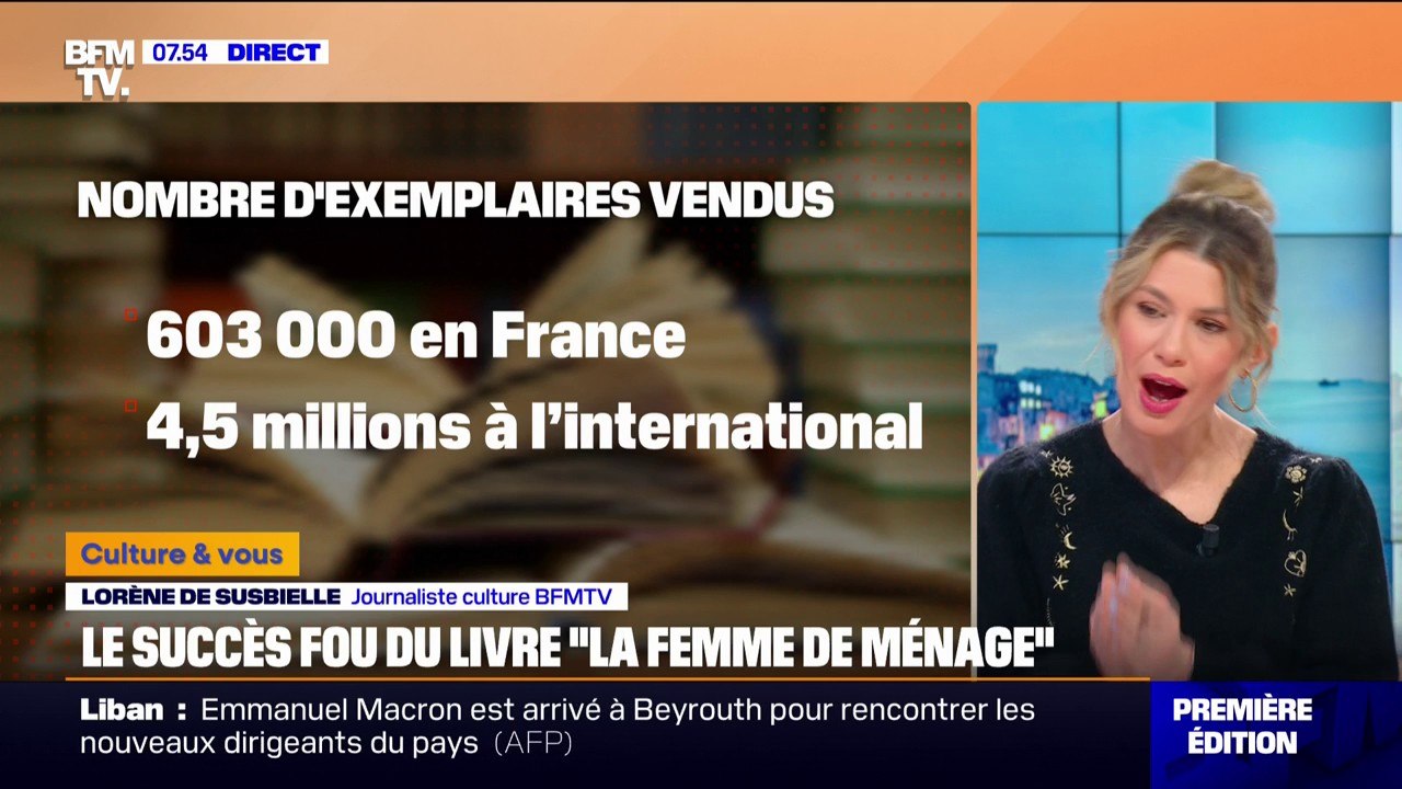 Le succès fou du livre "La femme de ménage" vendu à plus de 600.000 exemplaires en France