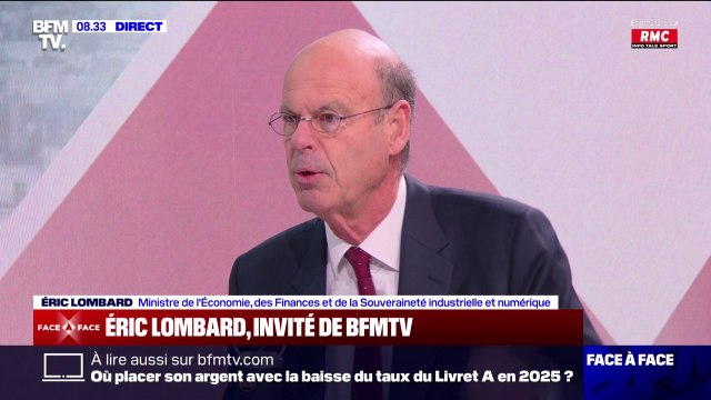 Éric Lombard (ministre de l'Économie): Ce qui a coûté très cher, c'est la censure