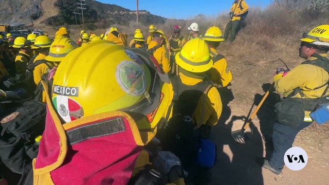 Mexican Firefighters Join the Battle Against L.A. Wildfires