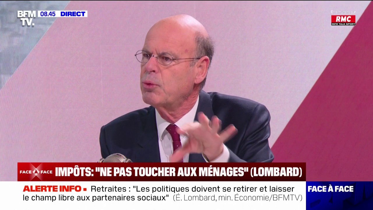 Impôt sur les hauts revenus: Éric Lombard, ministre de l'Économie, souhaite "mettre cela en débat"