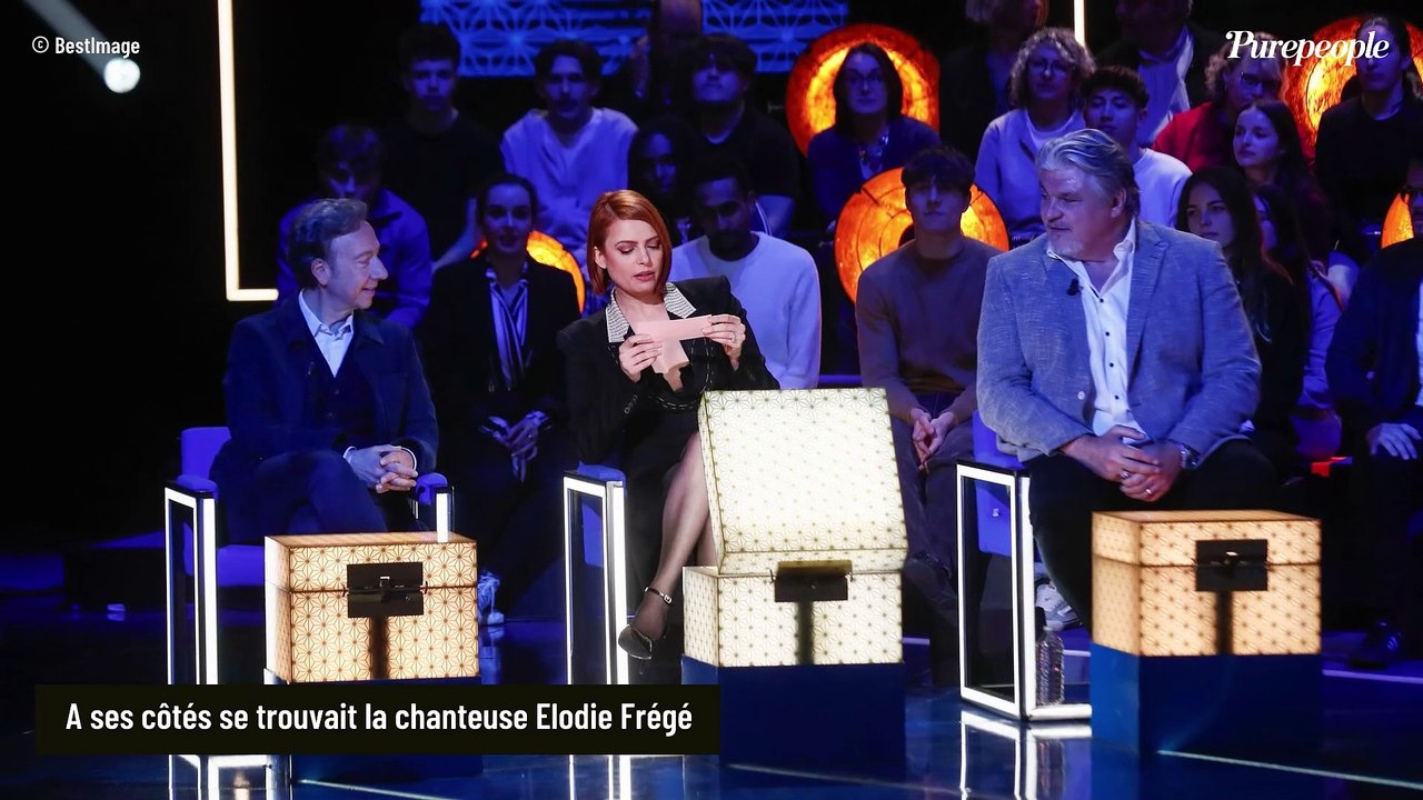 Elodie Frégé sublime face à Stéphane Bern et David Douillet dans La Boîte à secrets
