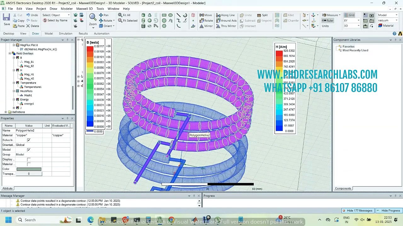 Inductive Coupling Electromagnetics_ANSYS MAXWELL