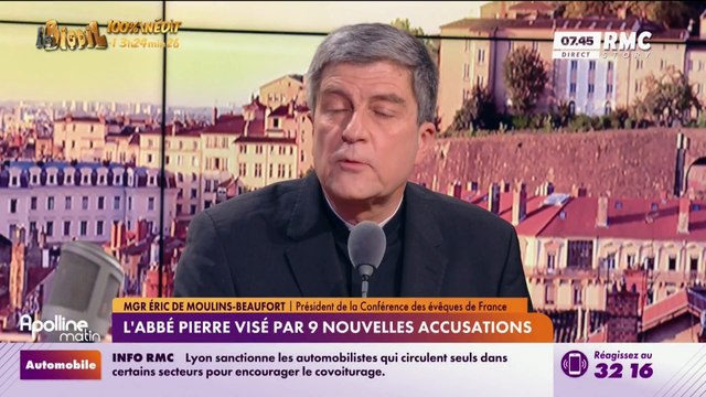 Le président de la Conférence des évêques de France annonce avoir « saisi la justice » pour lui demander d’ouvrir une enquête sur l’abbé Pierre, après de nouvelles révélations de violences sexuelles - VIDEO