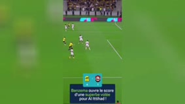 Saudi Pro League - La volée acrobatique de Benzema face à Al Raed
