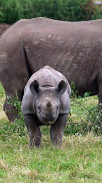 Yorkshire Wildlife Park is celebrating the first birthday of critically endangered black rhino Rocco