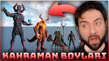 HAN KANAL EN KÜÇÜKTEN EN BÜYÜĞE MARVEL KAHRAMANLARINI İZLİYOR | MARVEL Size Comparison