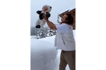 Russian tycoon wanted after throwing baby into snow