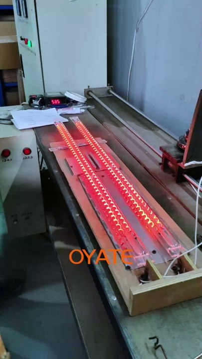 1000w 2000w Twin Tube Heating Elements Carbon Fiber Infrared Heat Lamp For Oven Heating