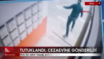 Bolu’da asker kaçağı polisten kaçtı
