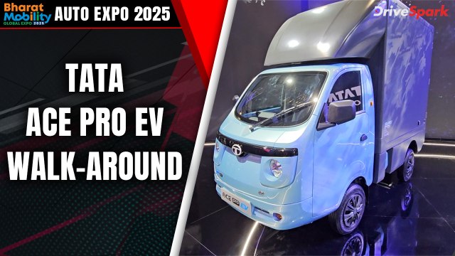 Auto Expo 2025 Tata Ace Pro EV Walkaround | Promeet Ghosh