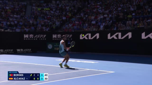 Open d’Australie - Les deux échanges fous entre Alcaraz et Borges !