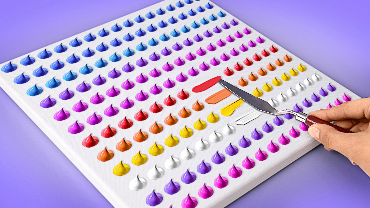 Peinture Acrylique à partir de Points | Artisanat Artistique 🌊🌕