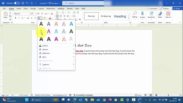 Layout and Basic Operations | Microsoft Word Tutorial | LECTURE # 1 | Learning with M dot Zee