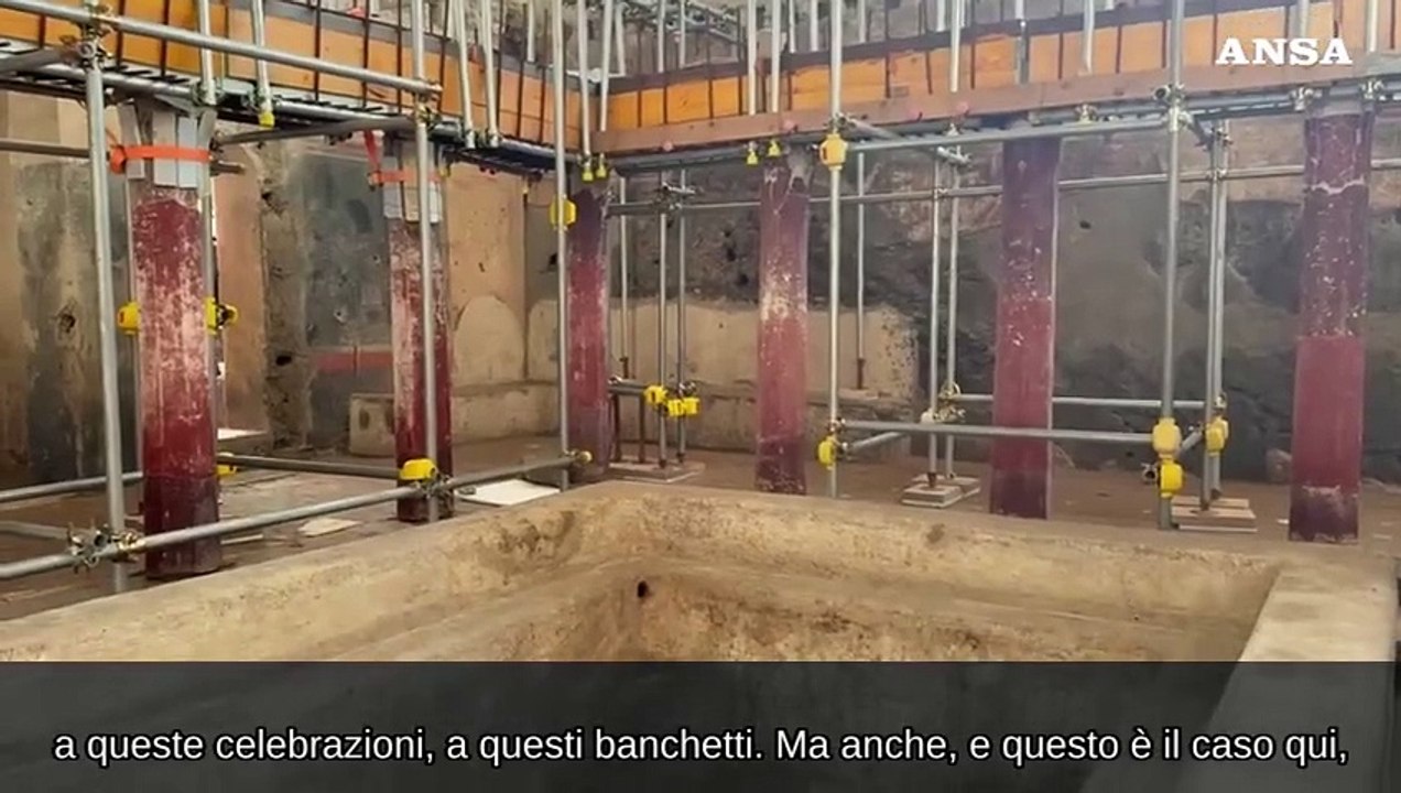 Scavi a?Pompei, emerge un grande complesso termale nella Regio IX