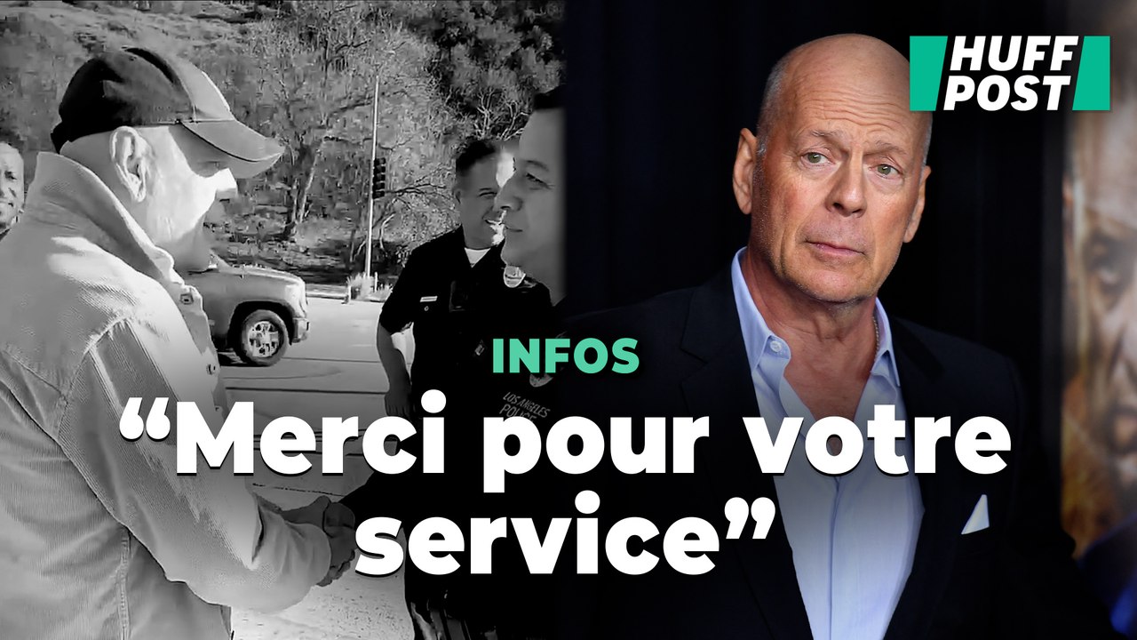 Bruce Willis fait une rare apparition publique en soutien aux secouristes de Los Angeles