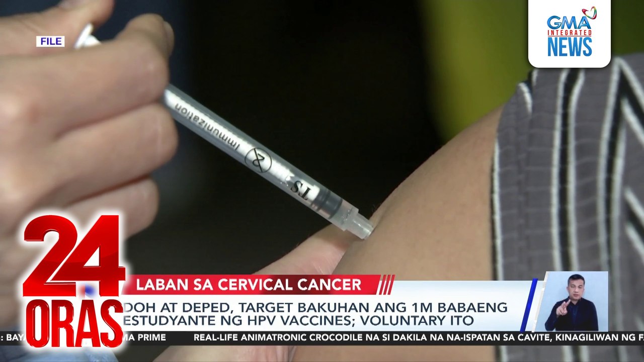 WHO - 95% ng cervical cancer ay dahil sa HPV; pagpapaturok ng HPV vaccines, dapat sinimulan na agad sa mga kabataan | 24 Oras