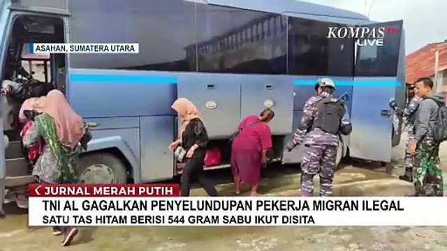 TNI AL Gagalkan Penyelundupan Pekerja Migran Ilegal dan Narkoba Seberat 544 Gram
