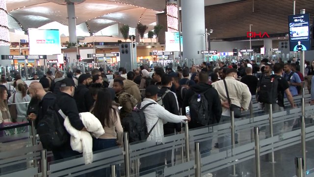 İstanbul Havalimanı'nda 'Yarıyıl tatili' yoğunluğa neden oldu
