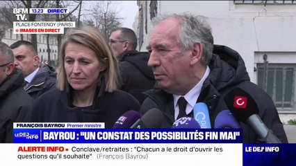 Conclave sur les retraites: "Il est inimaginable que ce problème se résolve uniquement par l'épreuve de force", estime François Bayrou
